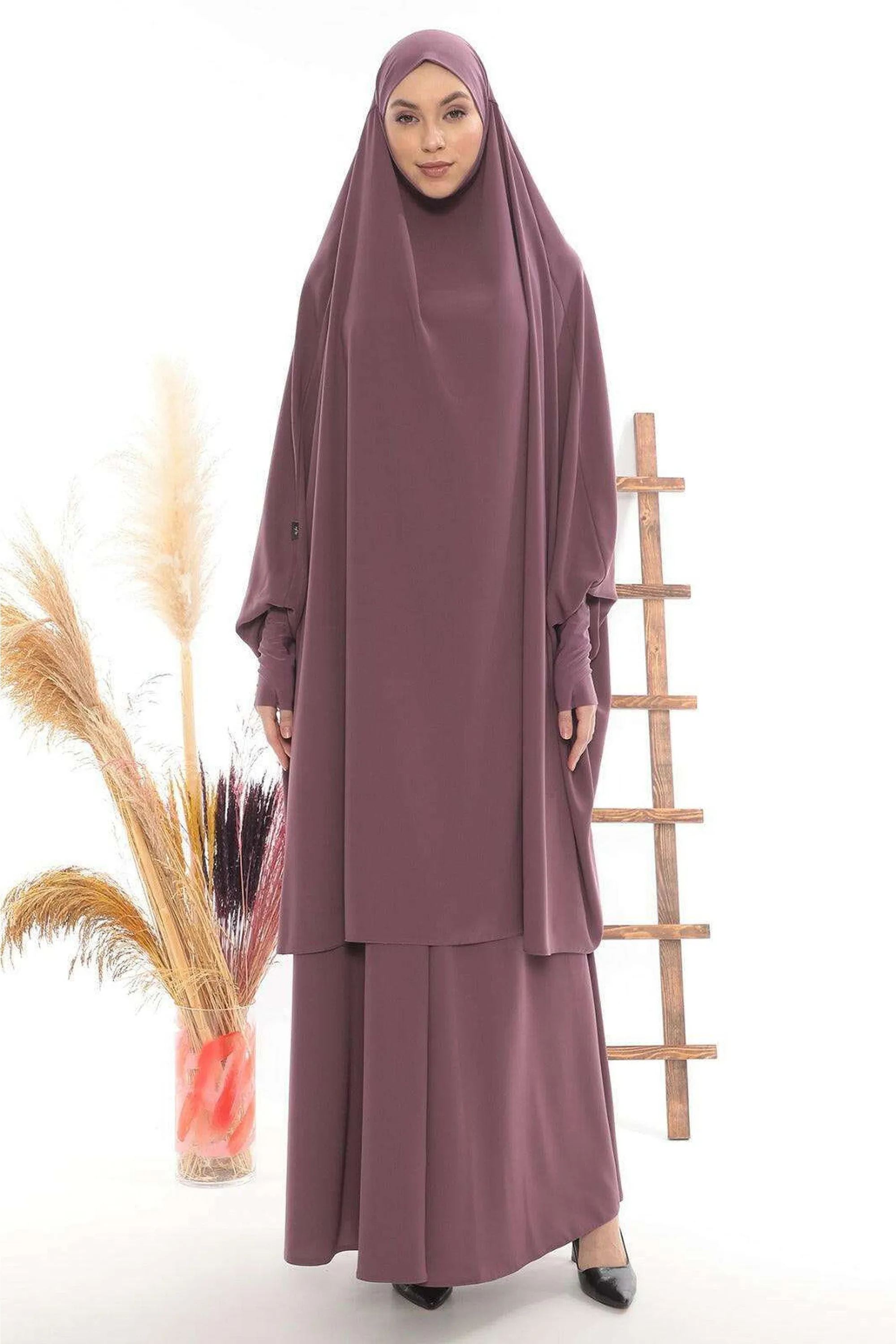 Luxury Two Piece Khimar  |  2 Piece Abaya | Dress Modest Wear