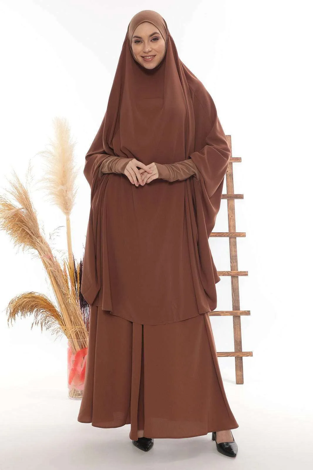 Luxury Two Piece Khimar  |  2 Piece Abaya | Dress Modest Wear