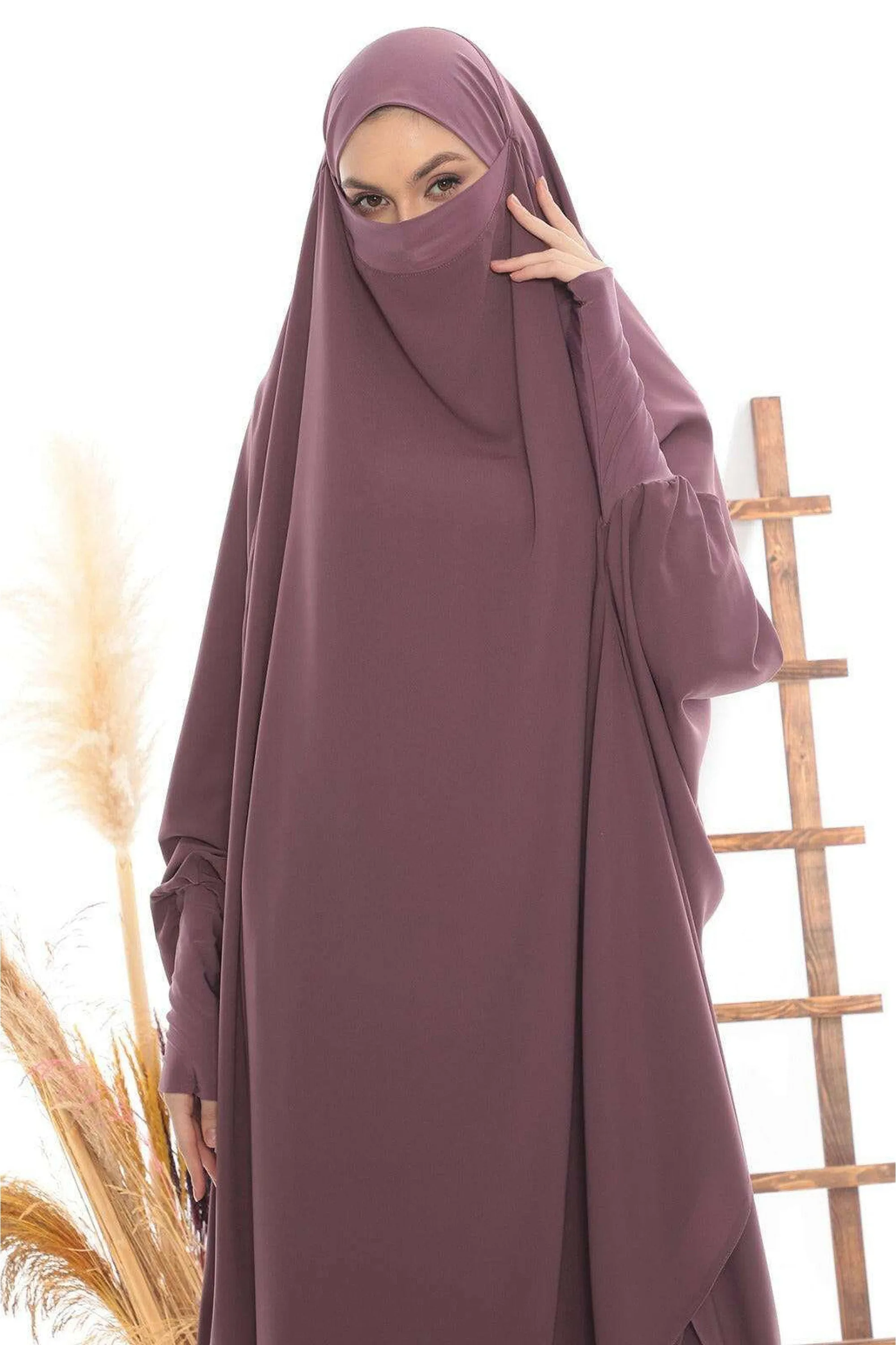 Luxury Two Piece Khimar  |  2 Piece Abaya | Dress Modest Wear