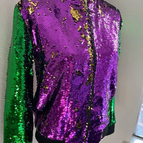 Mardi gras sequin jacket