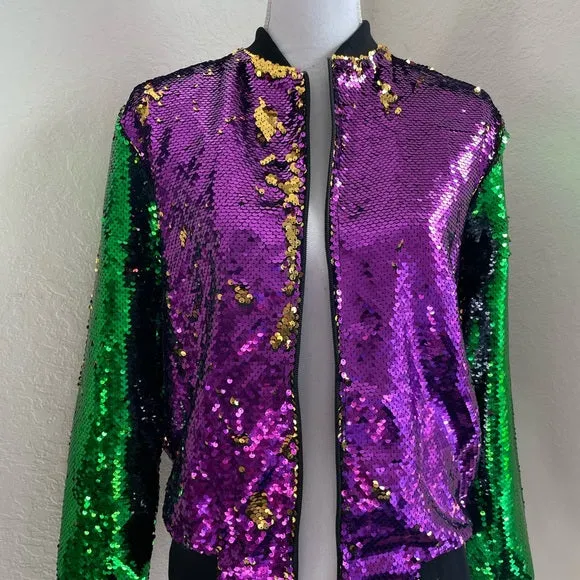 Mardi gras sequin jacket