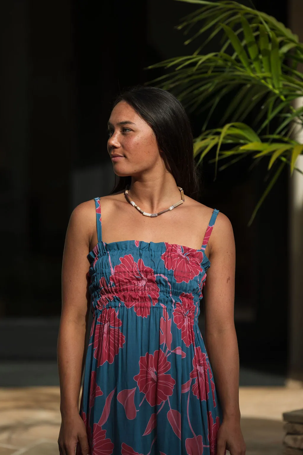 Mariko Dress in Ma'o Hau Hele (Cove)