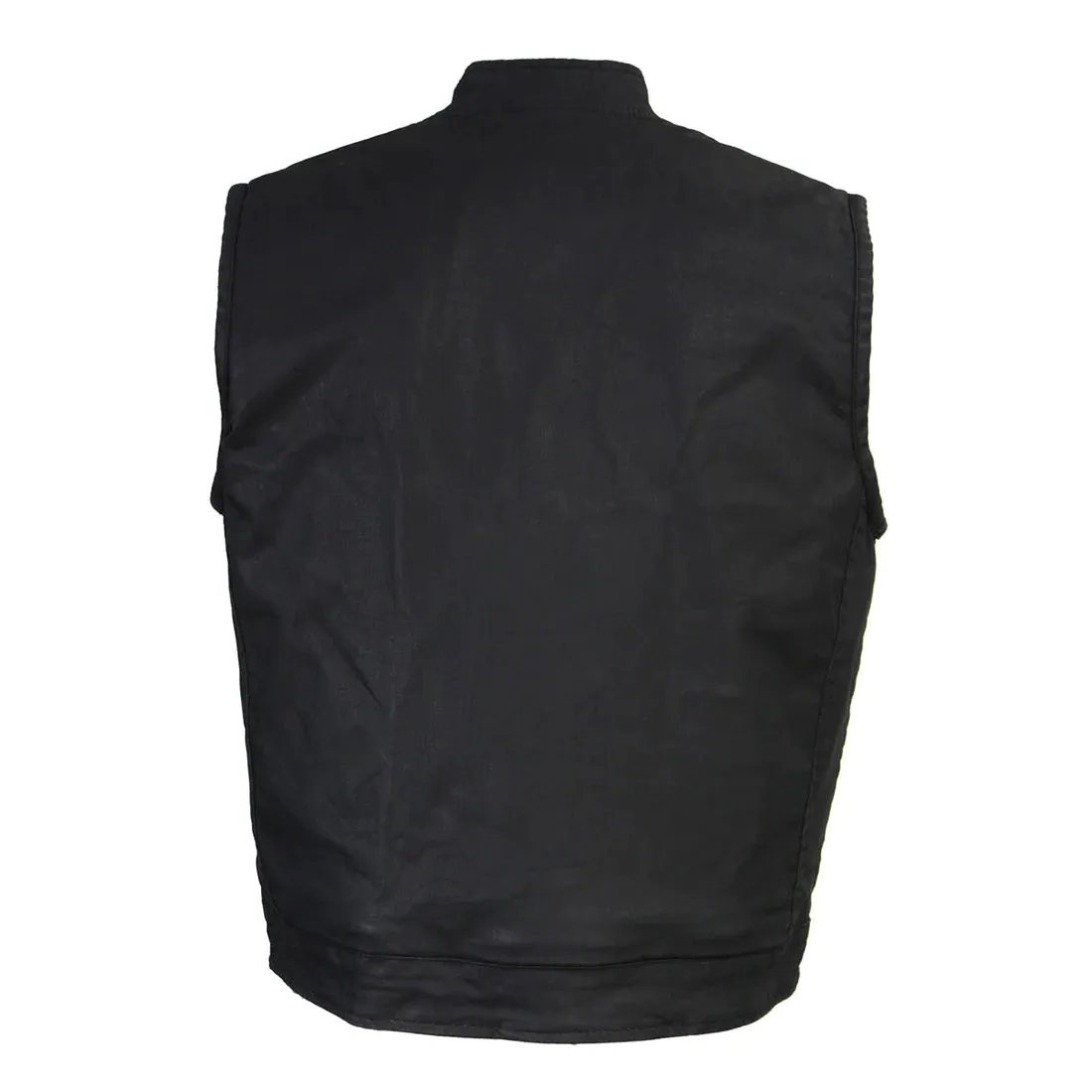 Men’s Black Denim Club Style Vest MDM3025