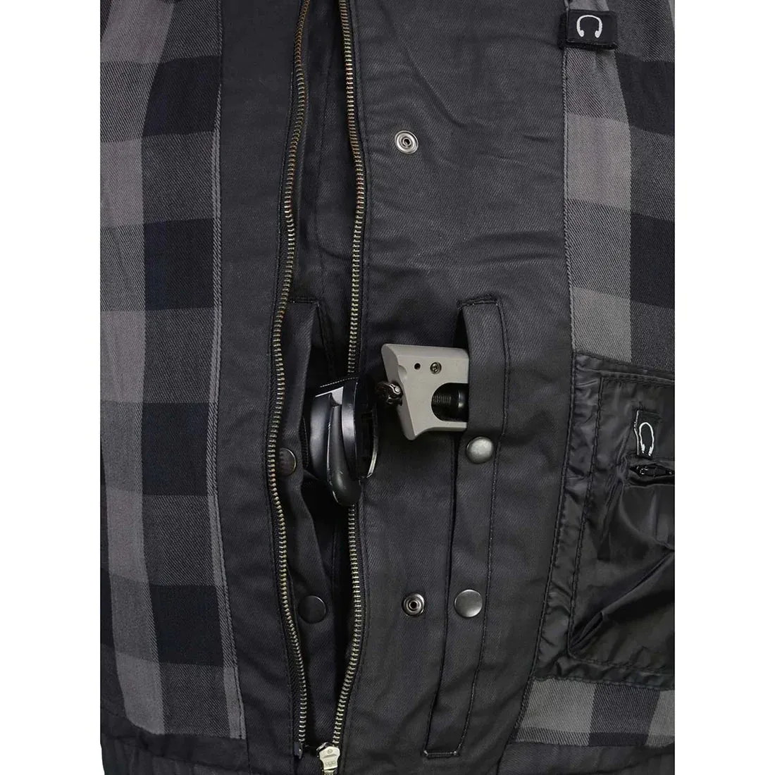 Men’s Black Denim Club Style Vest MDM3025