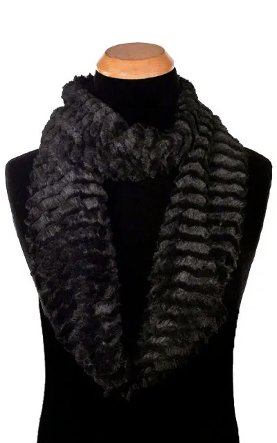 Men's Infinity Scarf - Desert Sand Faux Fur