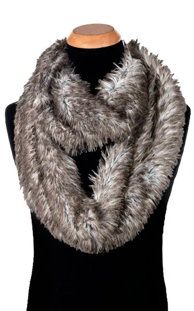 Men's Infinity Scarf - Fox Faux Fur