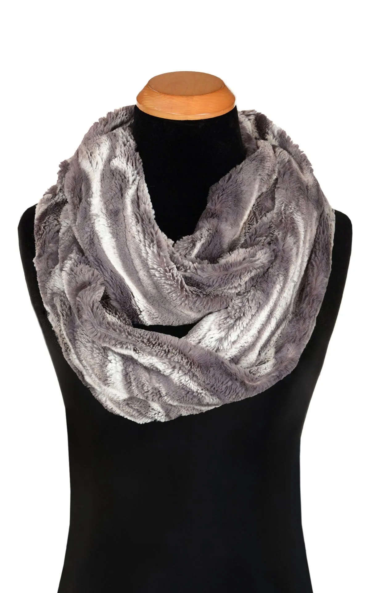 Men's Infinity Scarf - Marble Dune Luxury Faux Furs