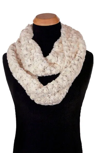 Men's Infinity Scarf - Rosebud Faux Fur