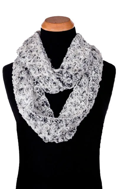 Men's Infinity Scarf - Rosebud Faux Fur