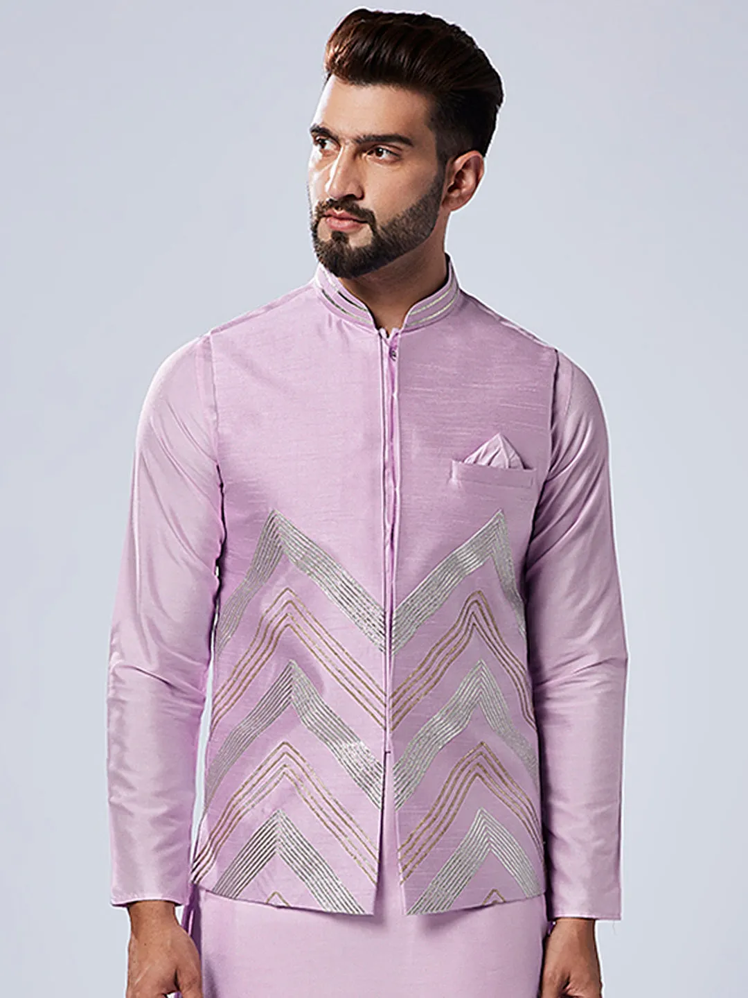 Men's Lavender Only Nehru Jacket