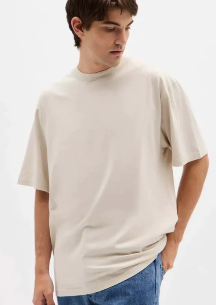 Mens Organic Oversized Tee Limestone