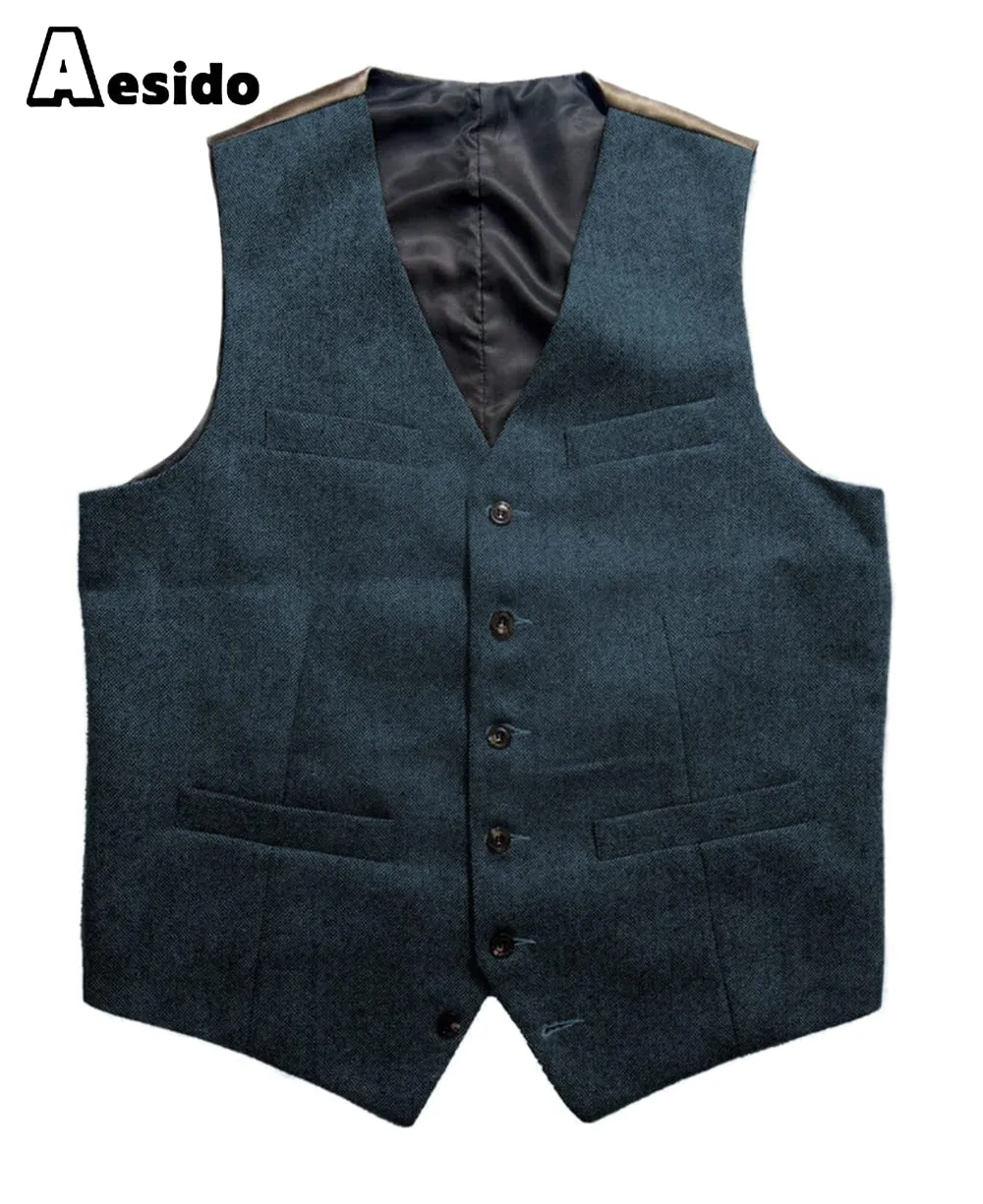 Men‘s ’Single Breasted V Neck Waistcoat