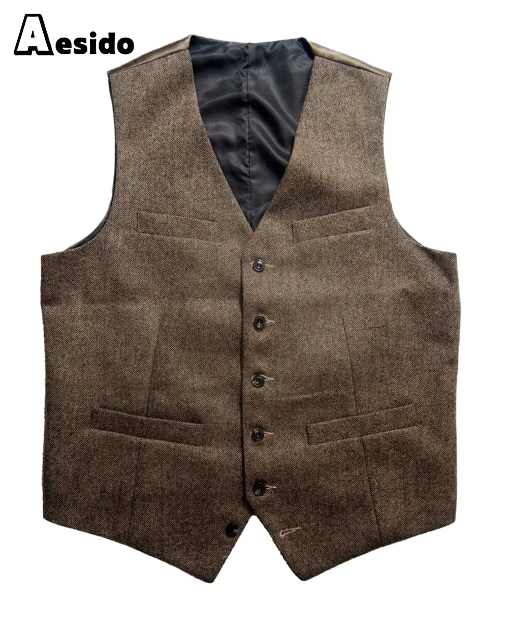 Men‘s ’Single Breasted V Neck Waistcoat