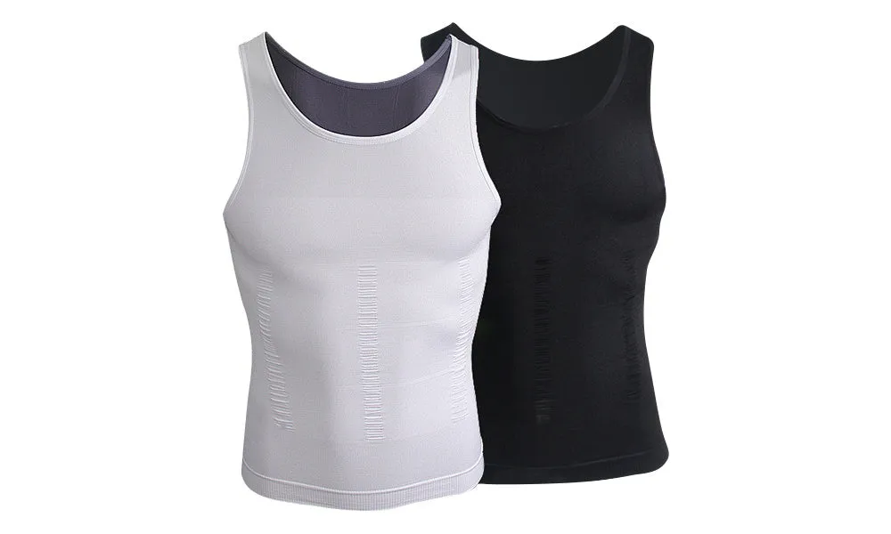 Men's Slimming Vest Body Tank Shaper Compression Shirt Sleeveless