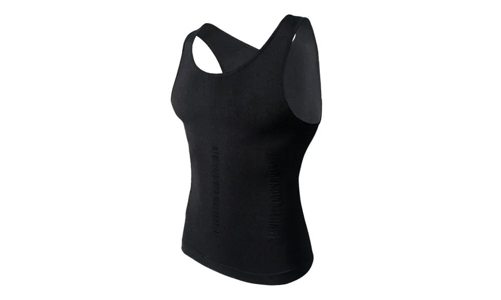 Men's Slimming Vest Body Tank Shaper Compression Shirt Sleeveless