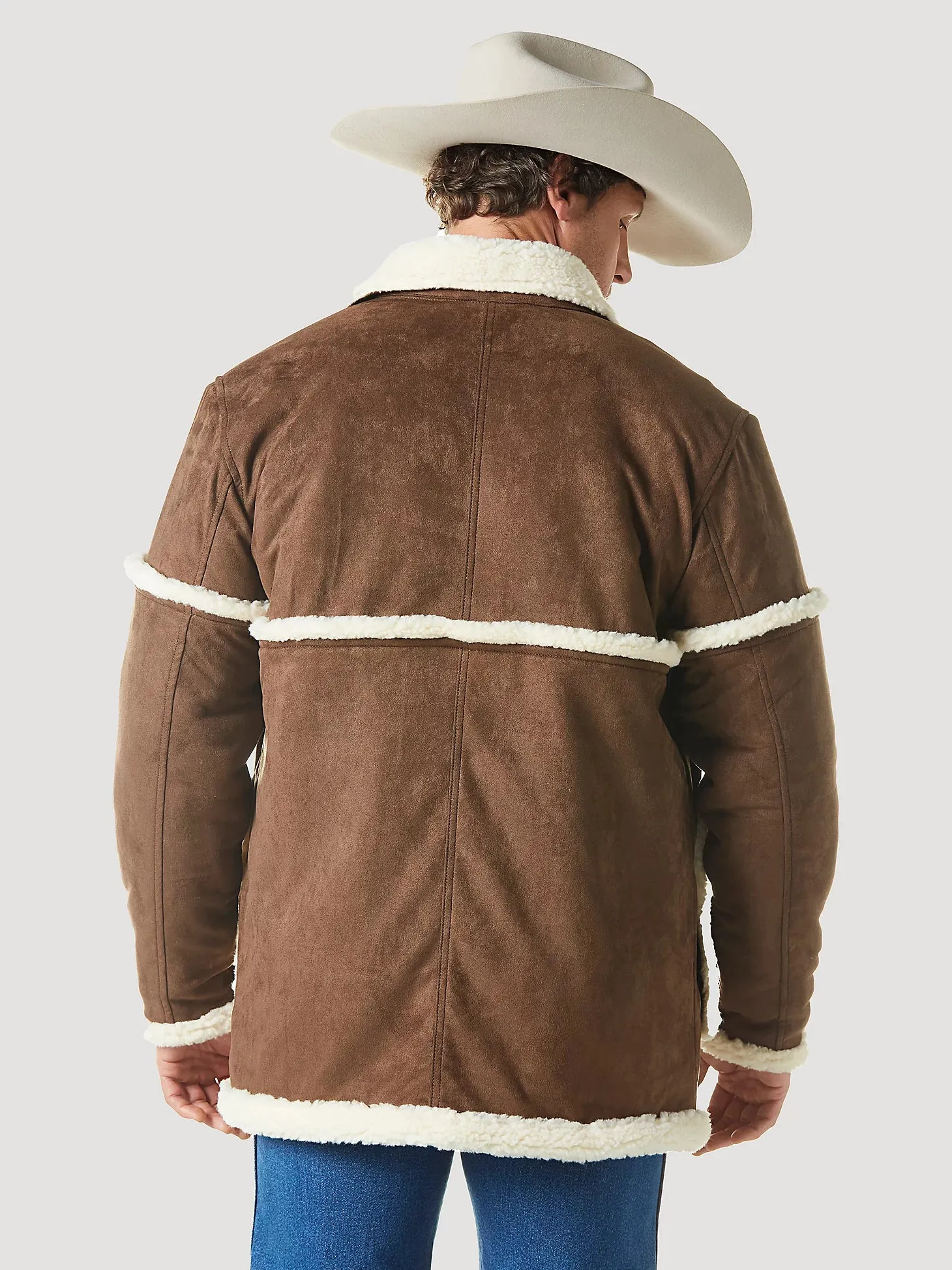 Men's Wrangler Sherpa Contrast Cowboy Jacket - 112336440