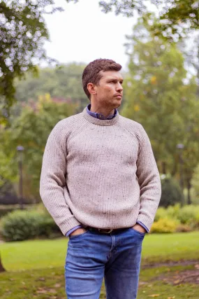 Merino Crew Neck Jumper - Oatmeal