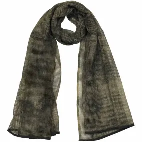 MFH Scrim Net Scarf HDT Camo Green