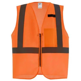 Milwaukee Reflective Class 2 Safety Vest Hi-Viz Orange XXL/XXXL