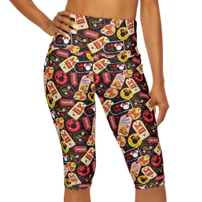 Minnie Tags Athletic Capri Leggings