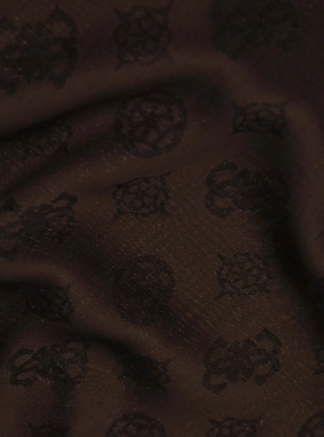 Mocha Logo James Jacquard Scarf