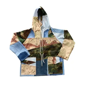 Multi Tonal Camo   Denim Pull Over