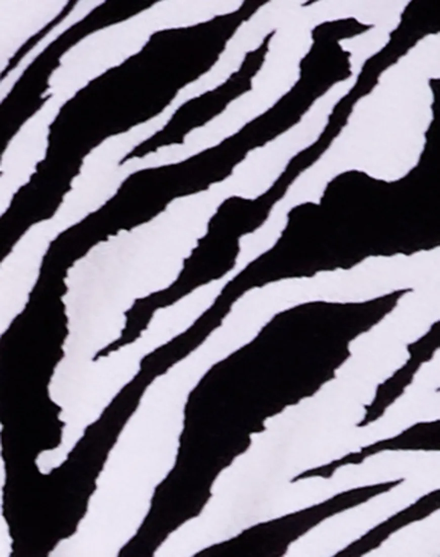 Nance Top in 90's Zebra