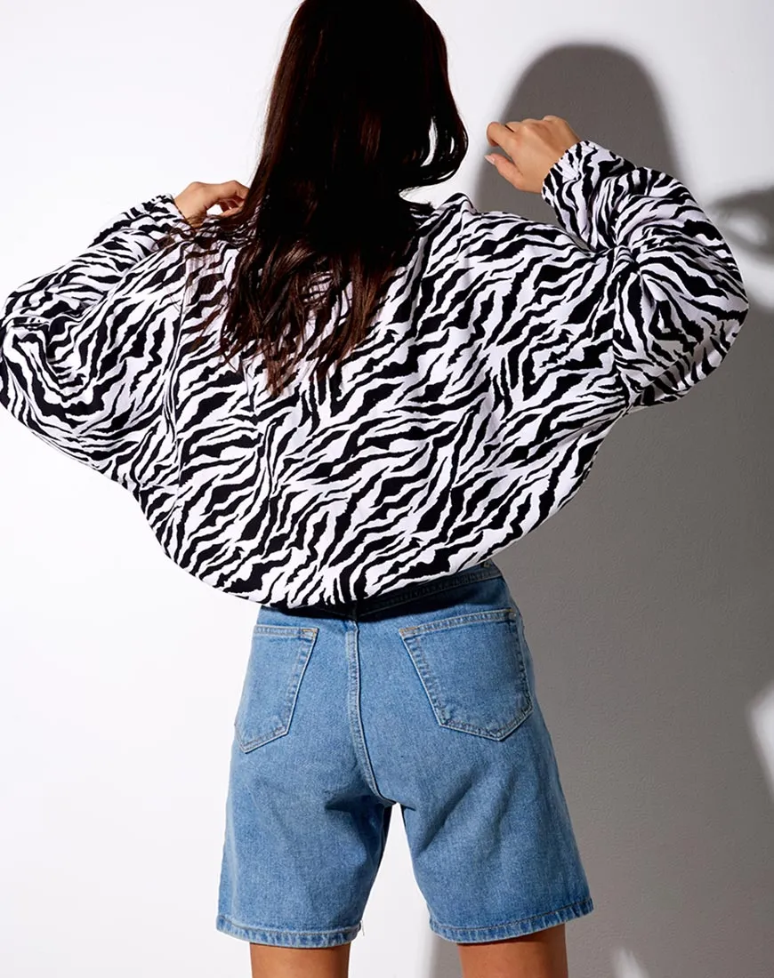 Nance Top in 90's Zebra