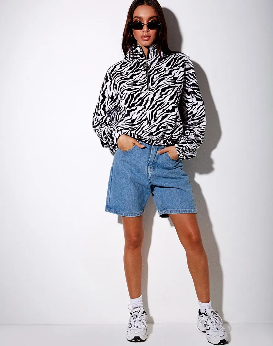 Nance Top in 90's Zebra