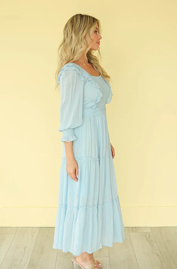 Nancy Powder Blue Dress - FINAL SALE - FINAL FEW