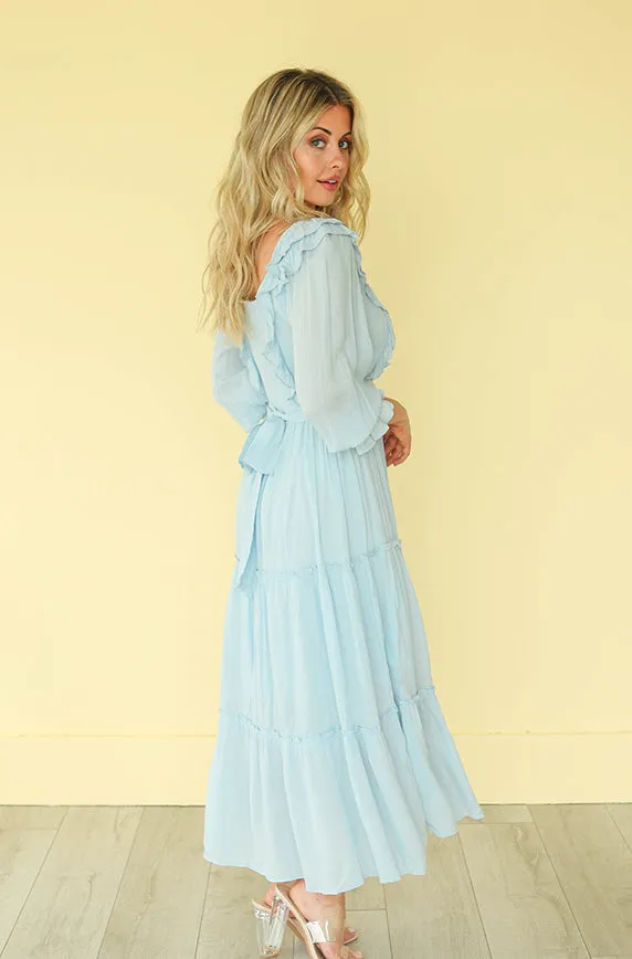 Nancy Powder Blue Dress - FINAL SALE - FINAL FEW