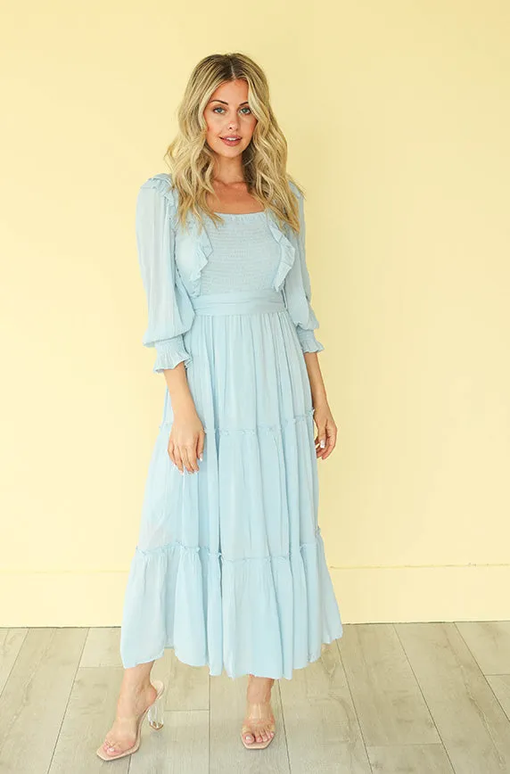 Nancy Powder Blue Dress - FINAL SALE - FINAL FEW