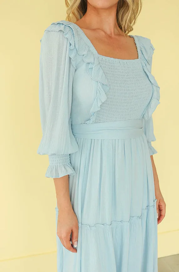 Nancy Powder Blue Dress - FINAL SALE - FINAL FEW