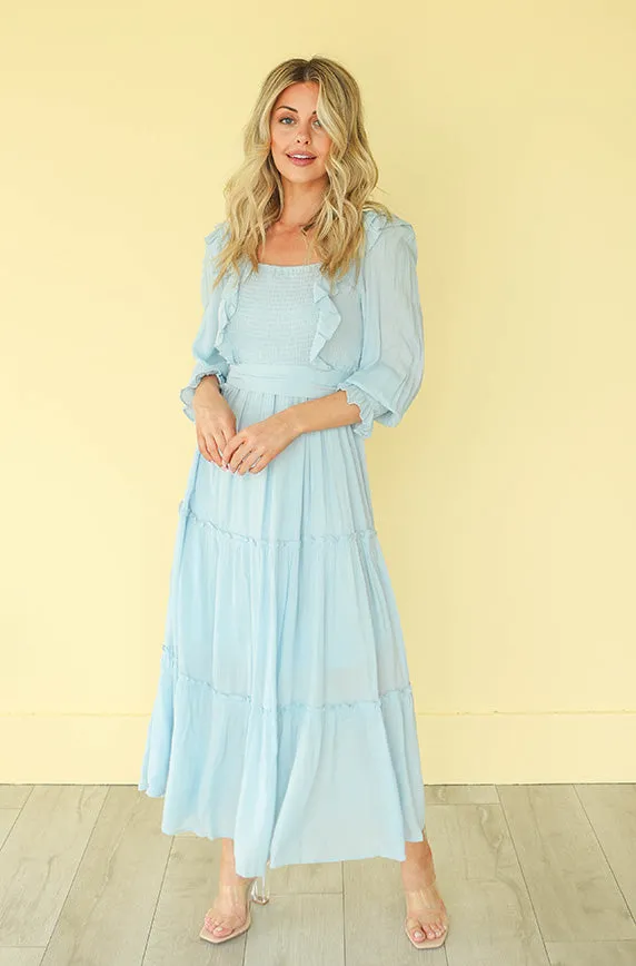 Nancy Powder Blue Dress - FINAL SALE - FINAL FEW