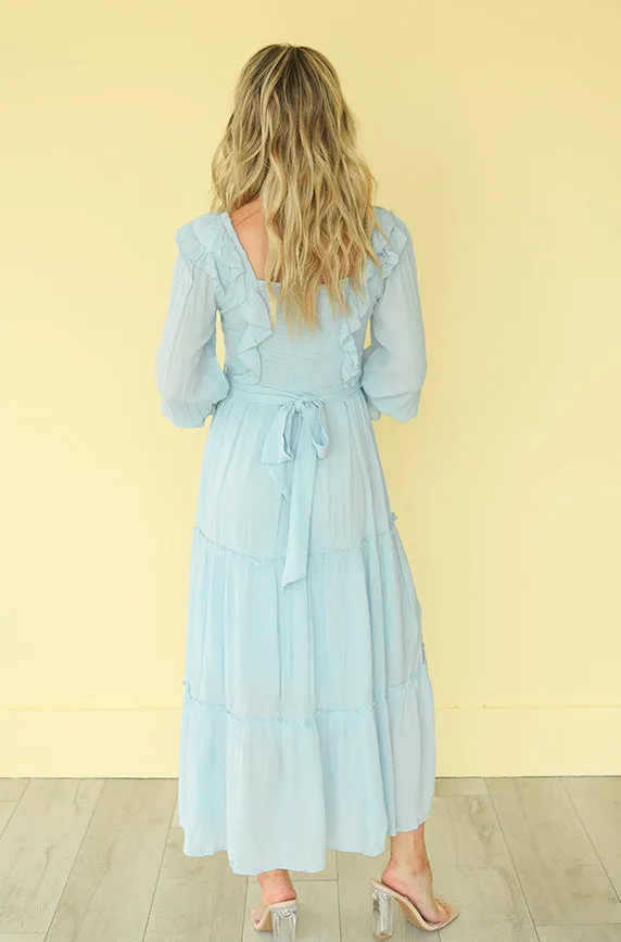 Nancy Powder Blue Dress - FINAL SALE - FINAL FEW