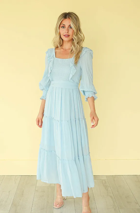 Nancy Powder Blue Dress - FINAL SALE - FINAL FEW