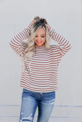 Nico Striped Knit Hoodie