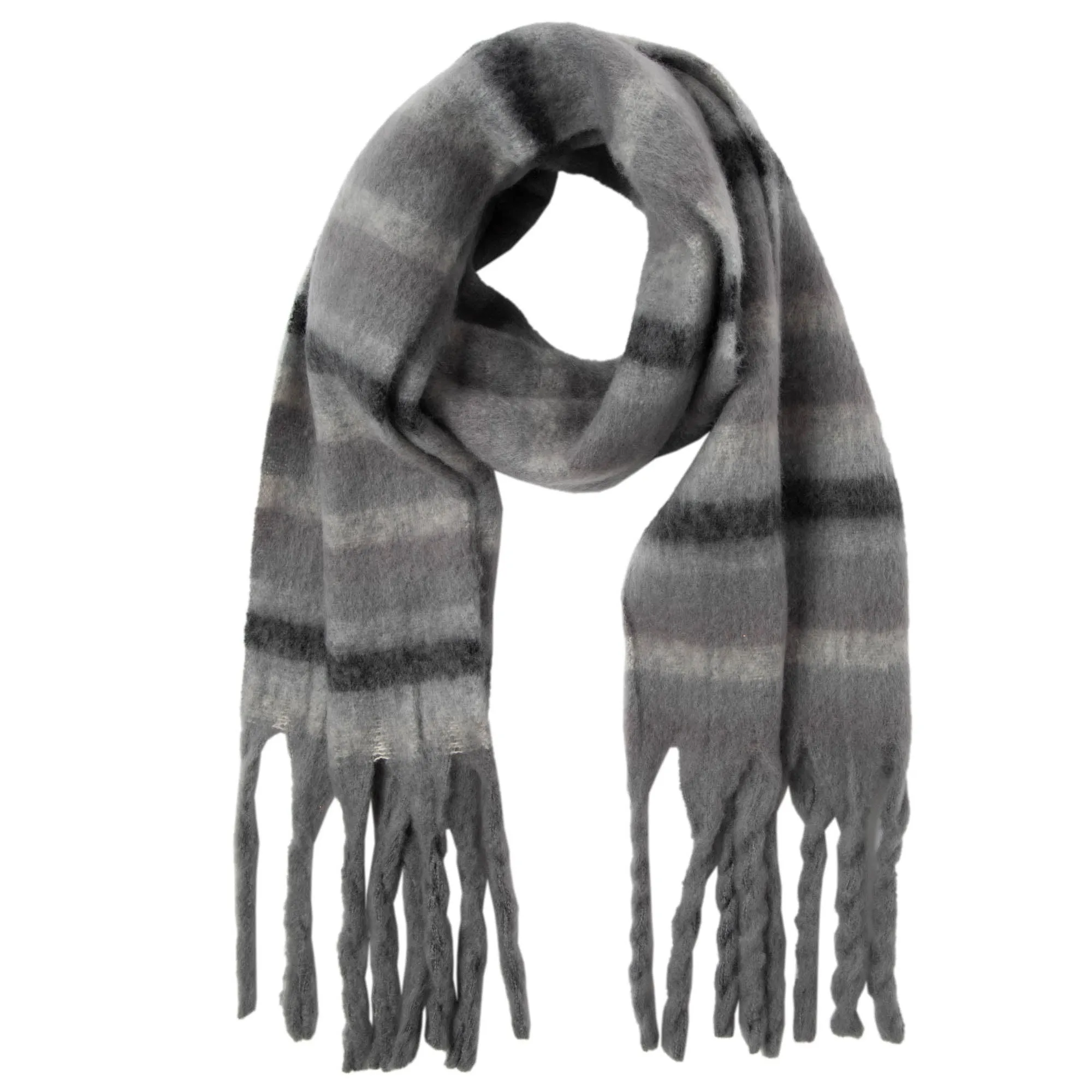 Oakley - Woven Scarf with Tassled Ends