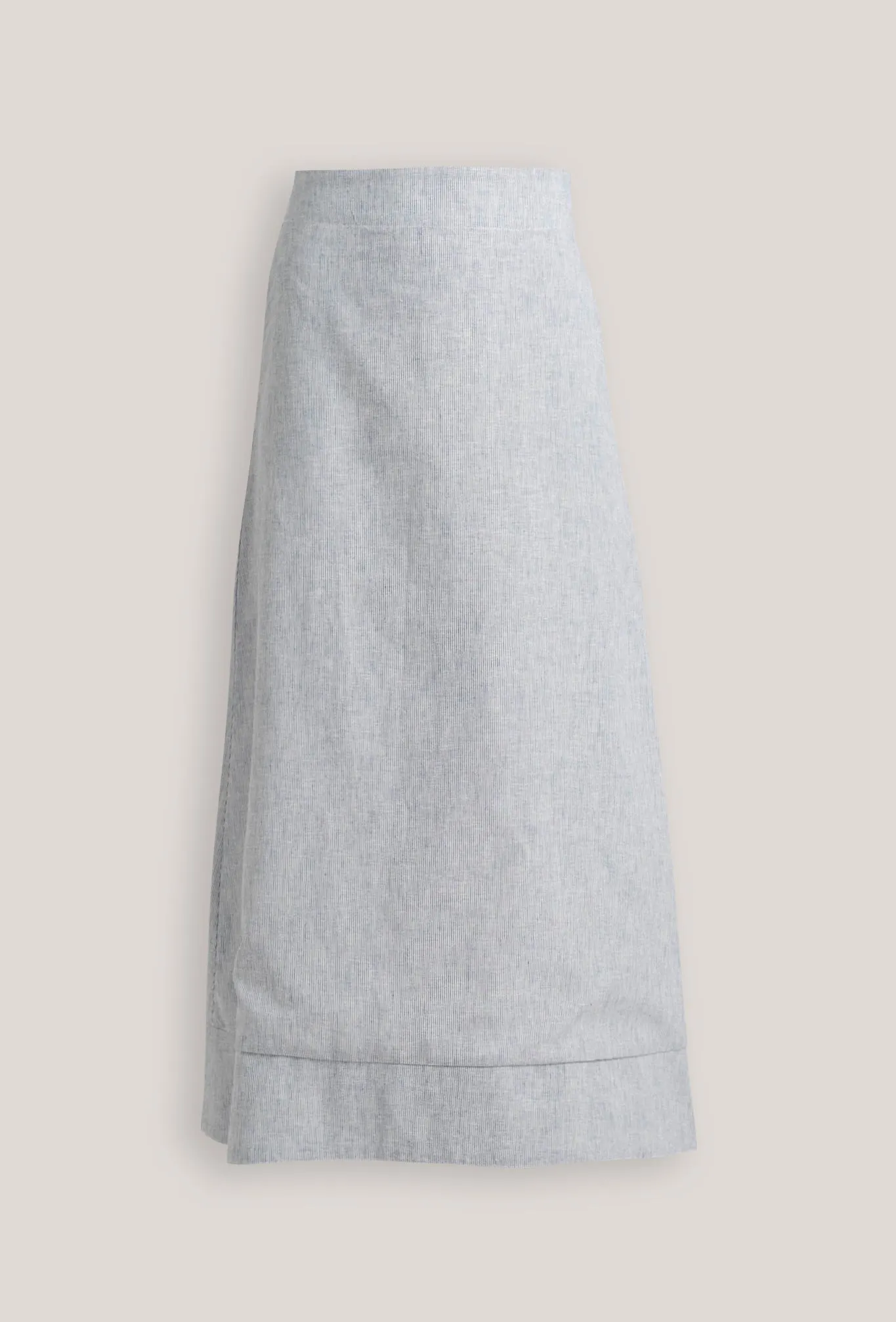 Olen Linen Maxi Skirt French Blue Stripe