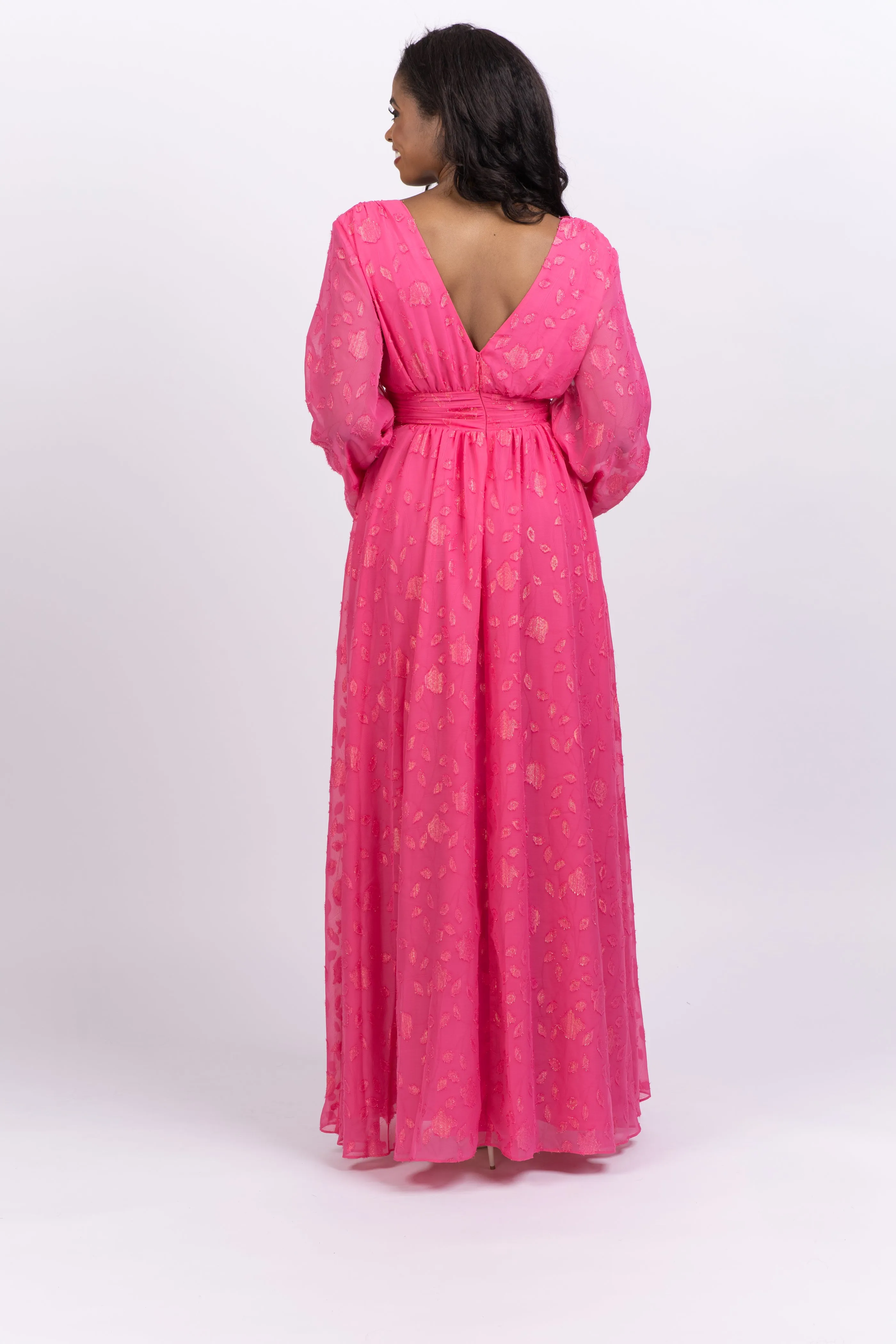 One33 Social The Kathy Maxi Gown Pink