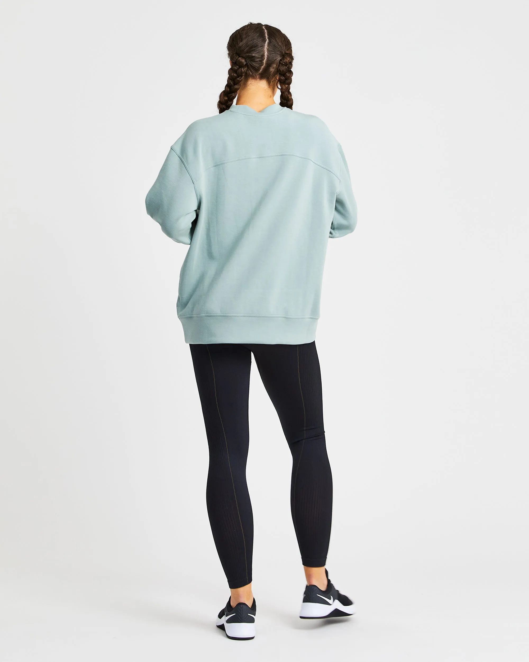 Oversized Jumper - Sage Green