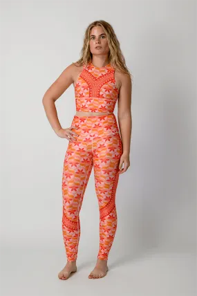 Peach Out Printed Yoga Leggings