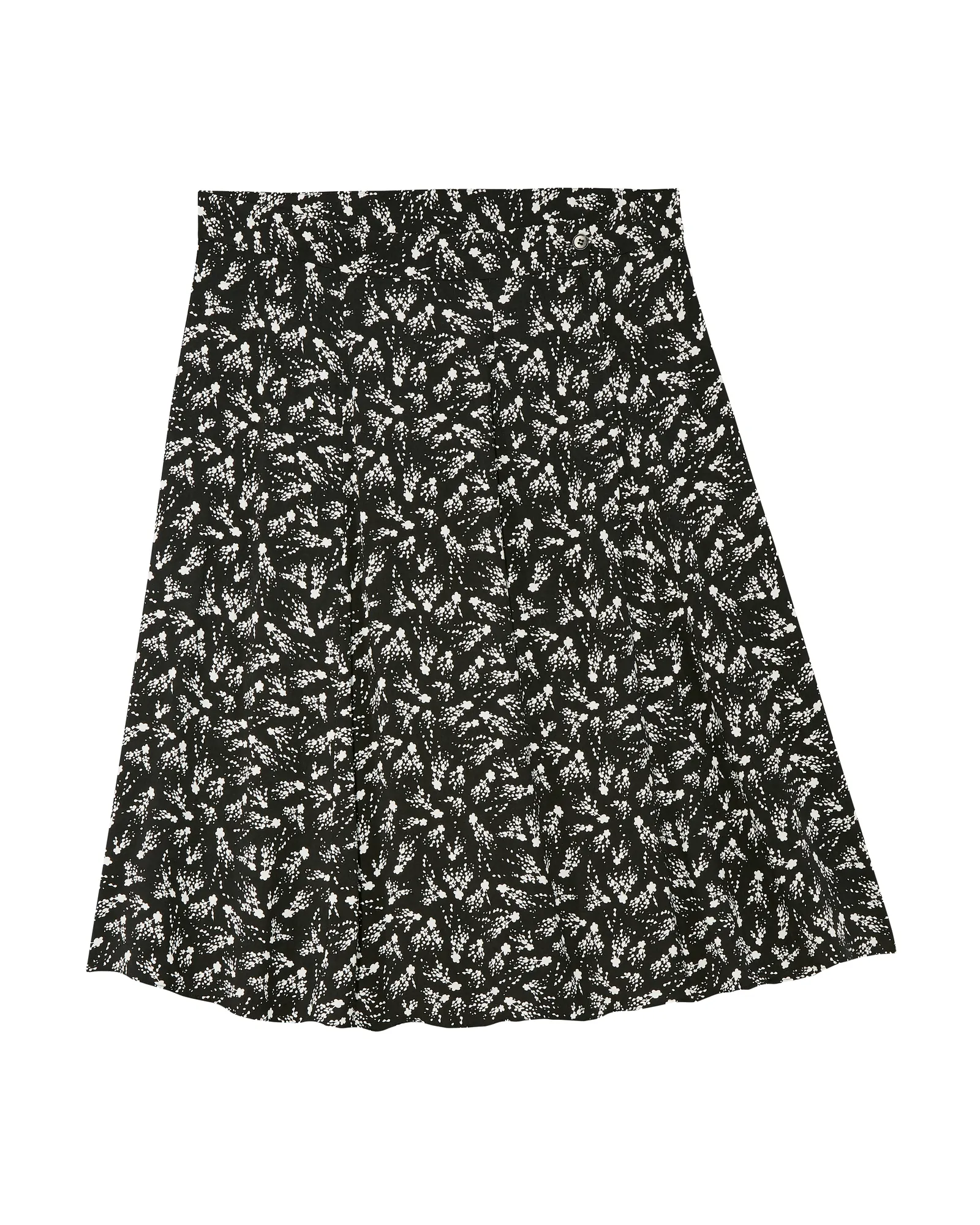 Peony Maxi Skirt | Black / White