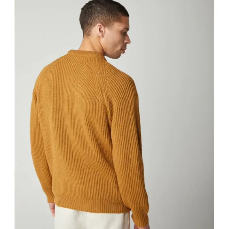 Peregrine Ford Crew Pure Merino Wool Jumper WJ7906 - Wheat