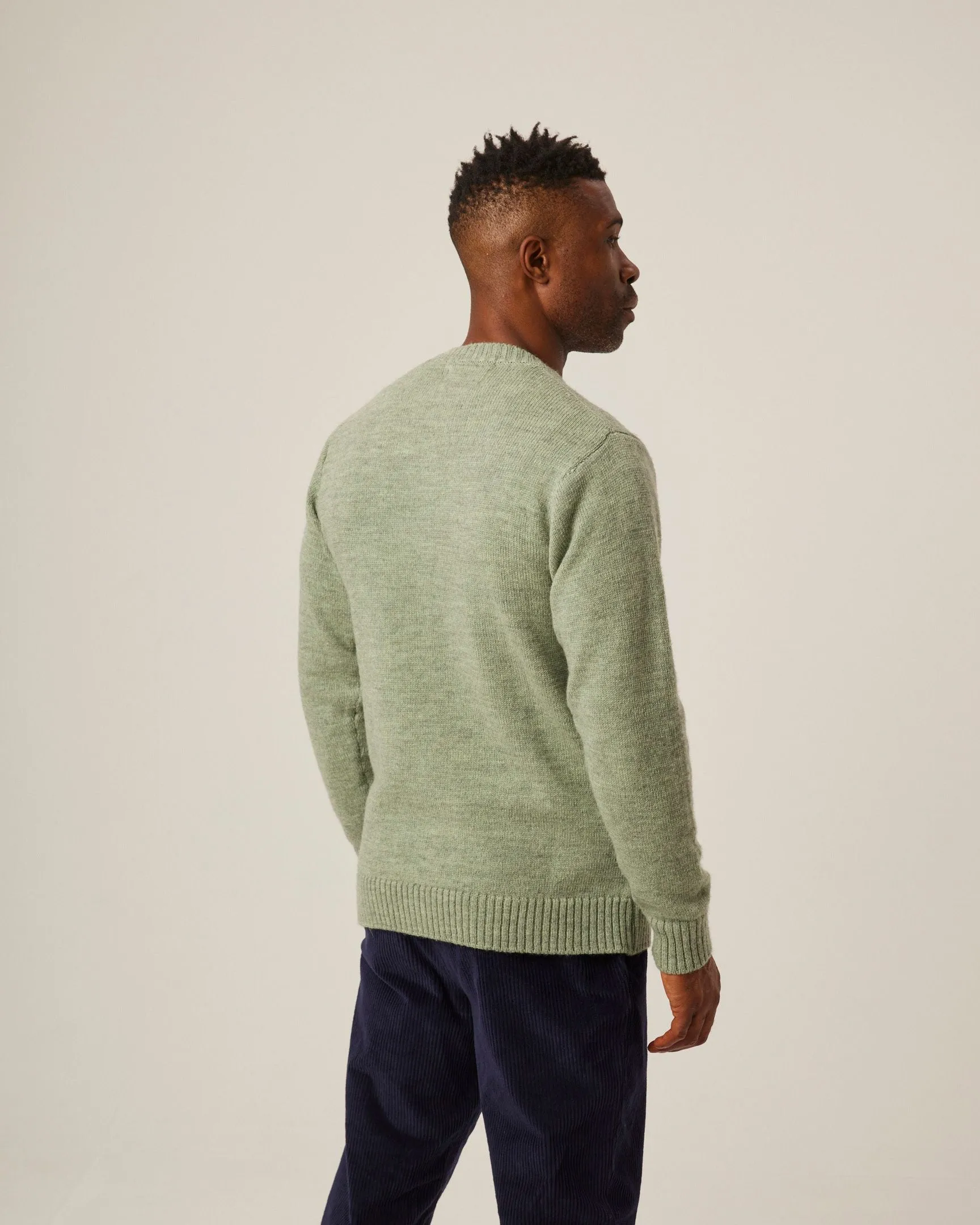 Peregrine Sweater Makers Stitch Crew Jumper Mint