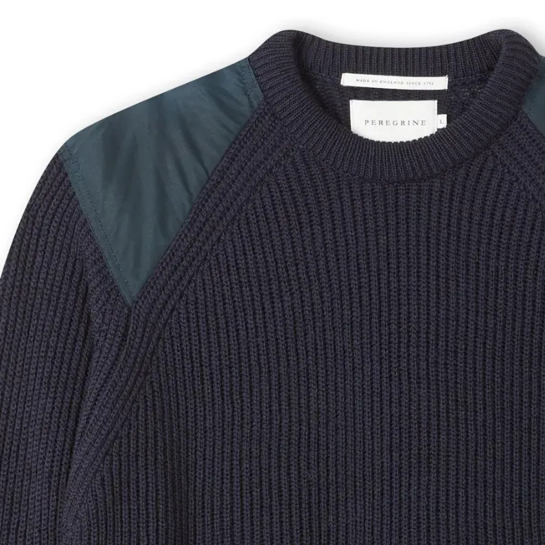 Peregrine Wool Field Jumper Made in England WJ71042 Navy