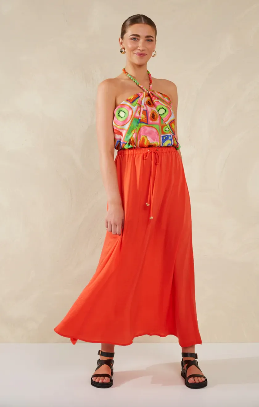 Portofino Maxi Skirt, Aperol