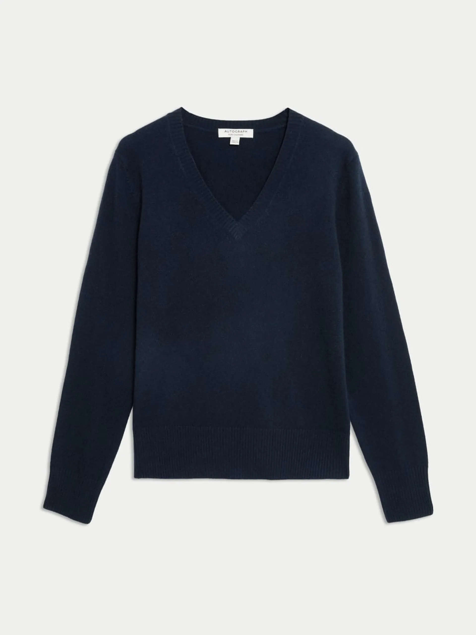 Pure cashmere v-neck jumper