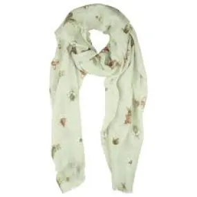 "Garden Friends" Animal print Scarf