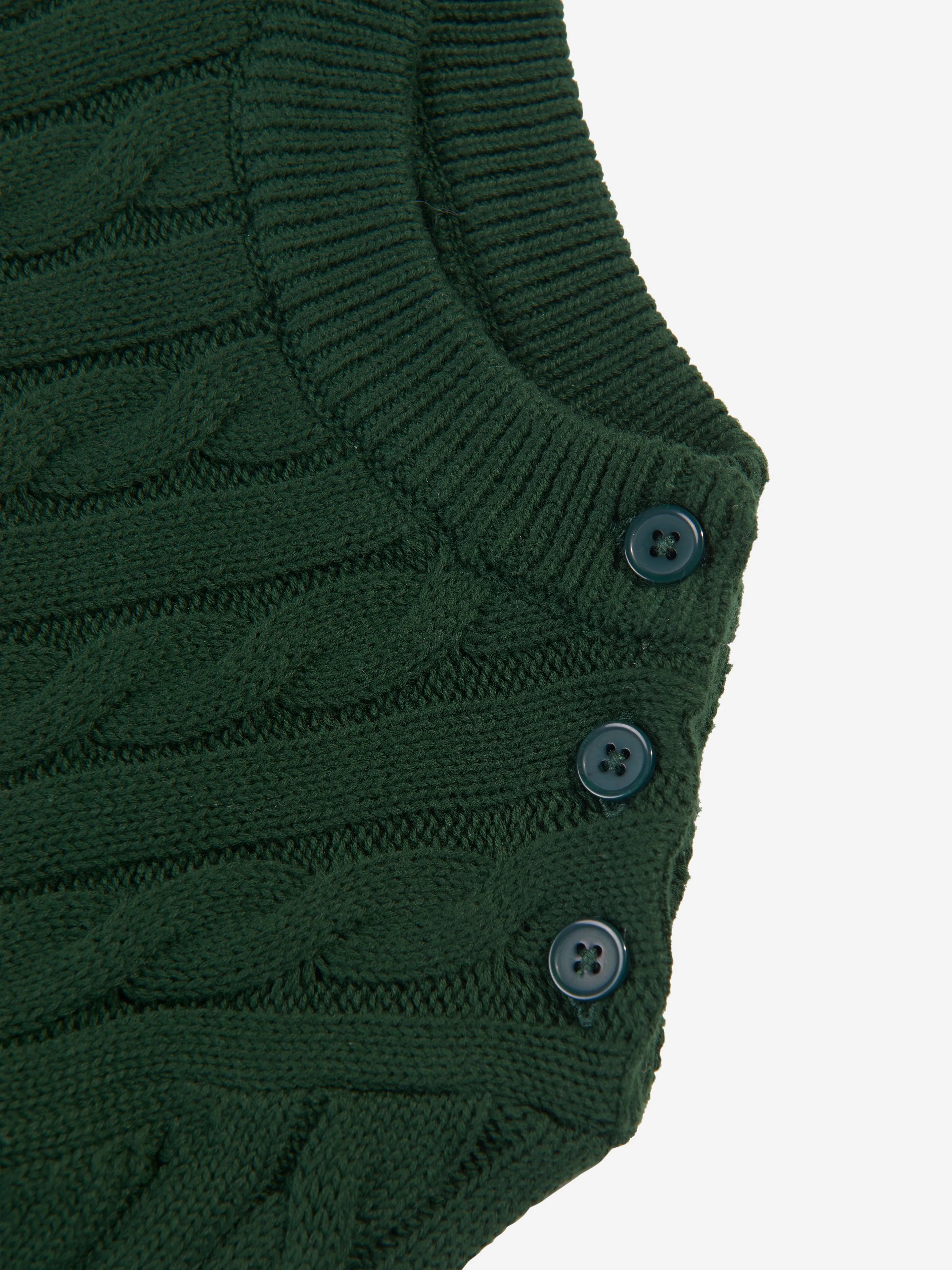 Rachel Riley Boys cable Knit Jumper in Green